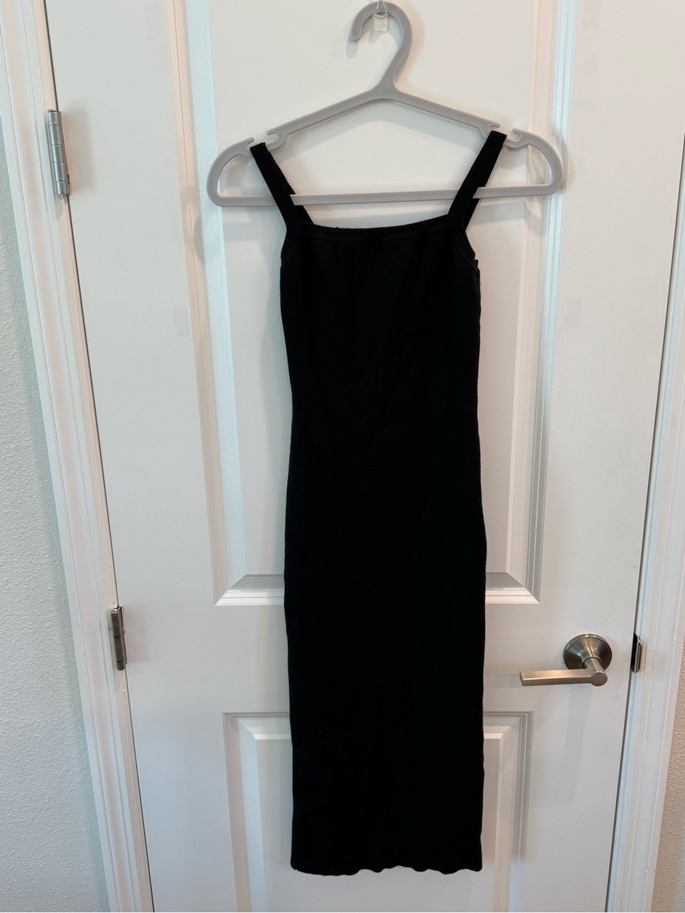 Forever 21 Black Ribbed Midi Dress – Size Small - NWOT